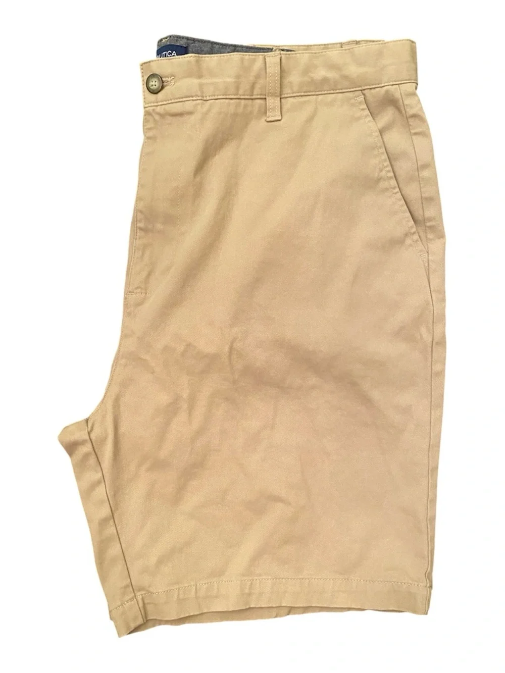 Nautica Khaki Men’s Deck Shorts • Classic Fit • Waist 40